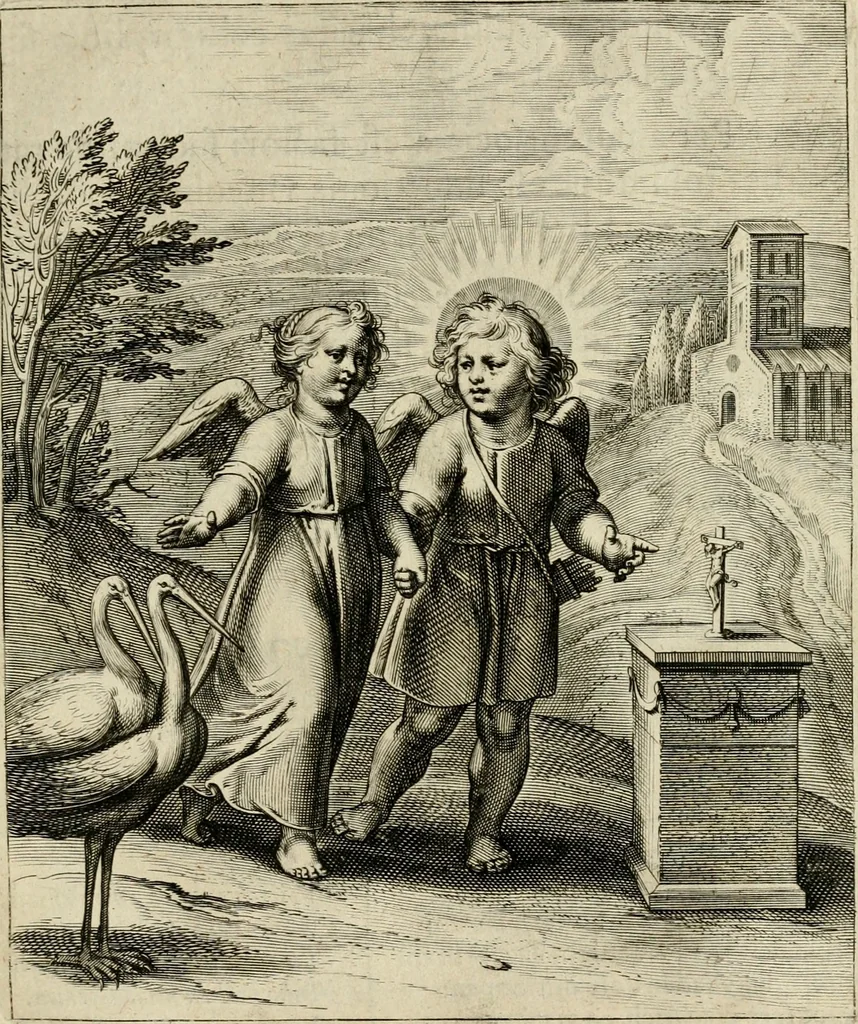 An illustration from Amoris diuini emblemata, 1615, leaf 46