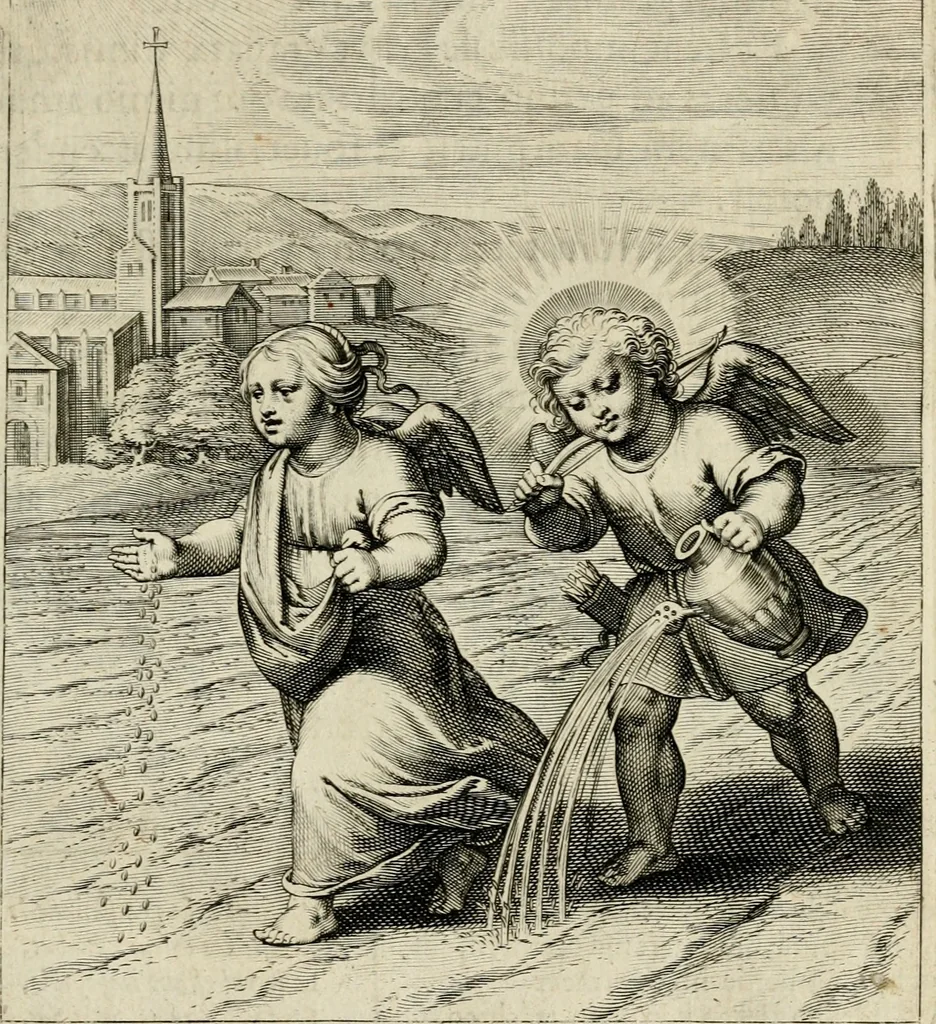An illustration from Amoris diuini emblemata, 1615, leaf 54