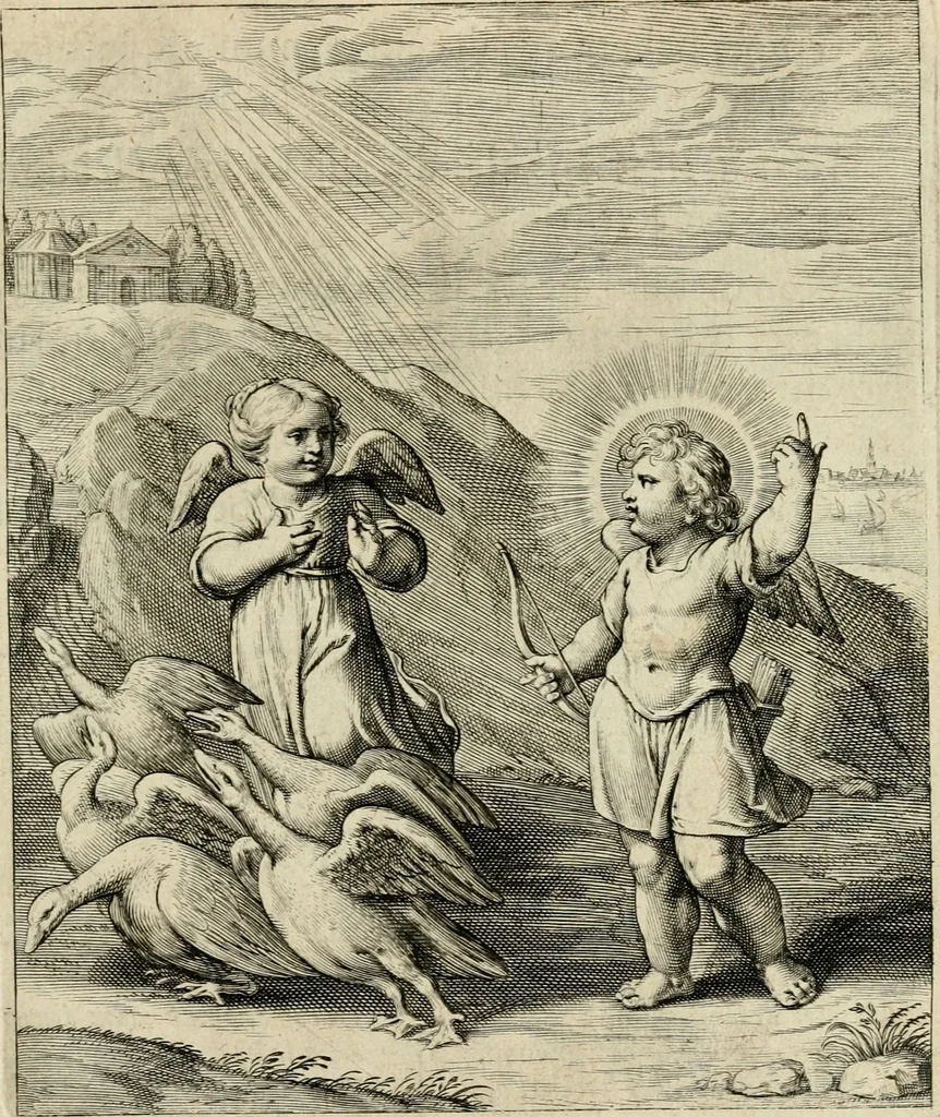 An illustration from Amoris diuini emblemata, 1615, leaf 56