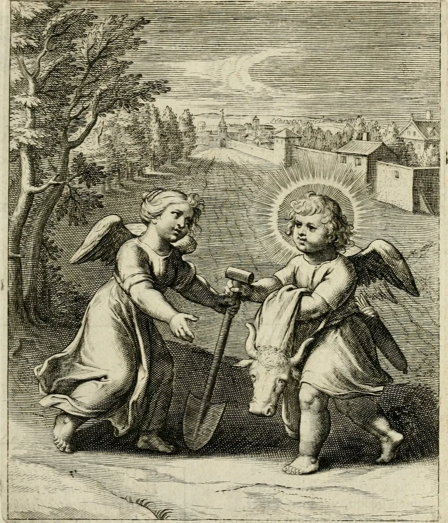 An illustration from Amoris diuini emblemata, 1615, leaf 62