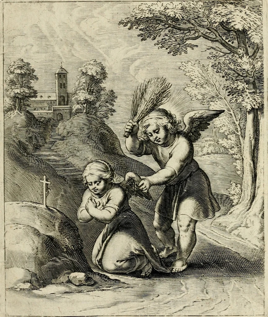 An illustration from Amoris diuini emblemata, 1615, leaf 66