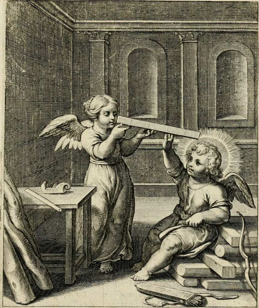 An illustration from Amoris diuini emblemata, 1615, leaf 74
