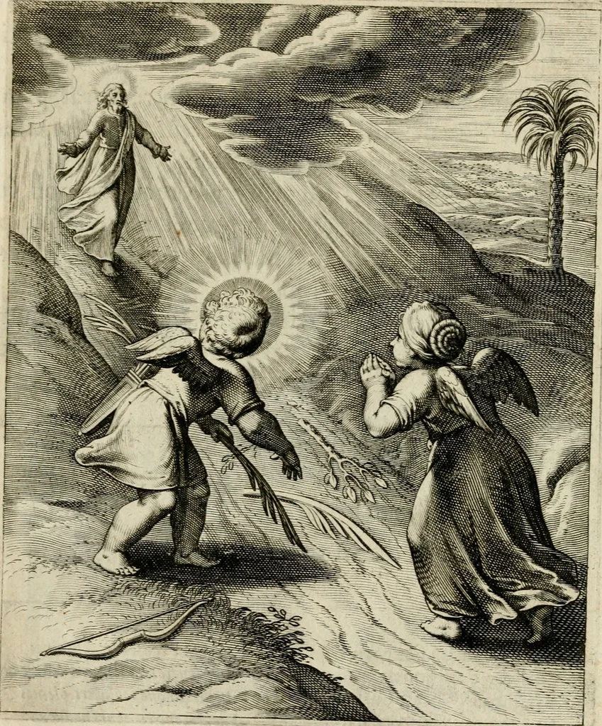 An illustration from Amoris diuini emblemata, 1615, leaf 76