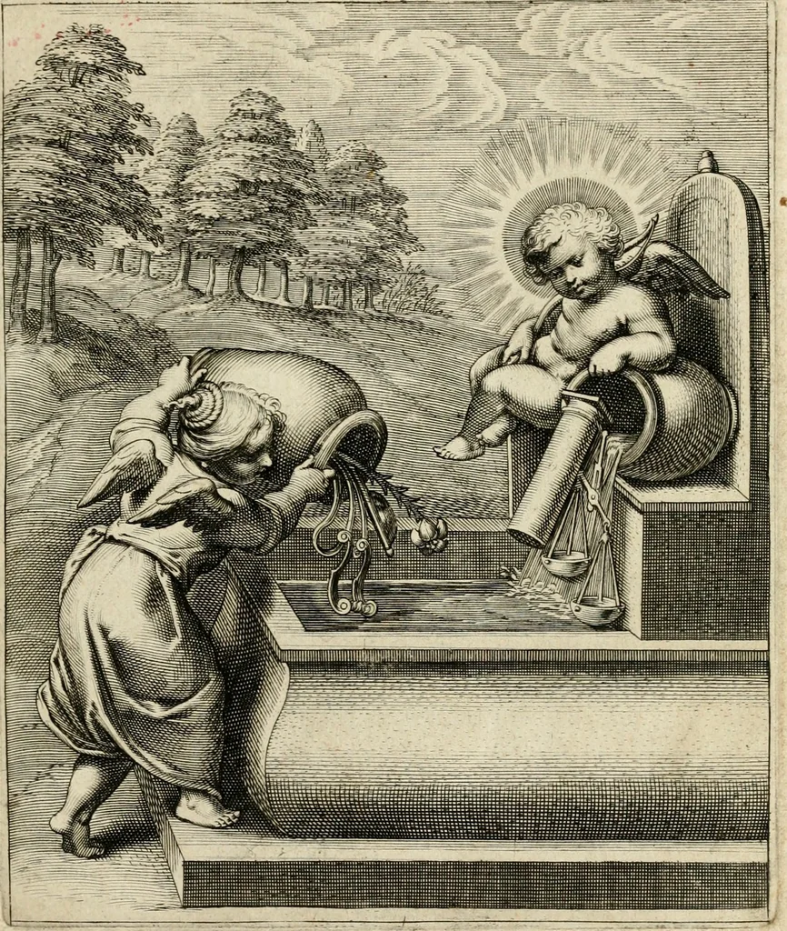An illustration from Amoris diuini emblemata, 1615, leaf 78