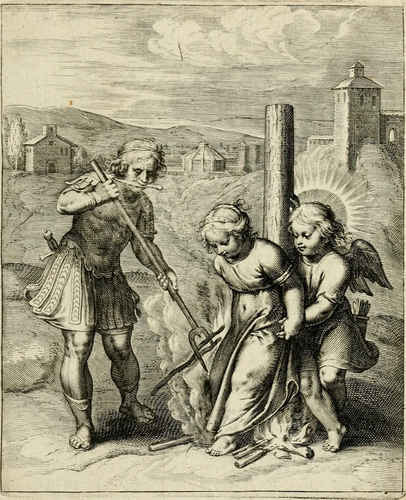 An illustration from Amoris diuini emblemata, 1615, leaf 80