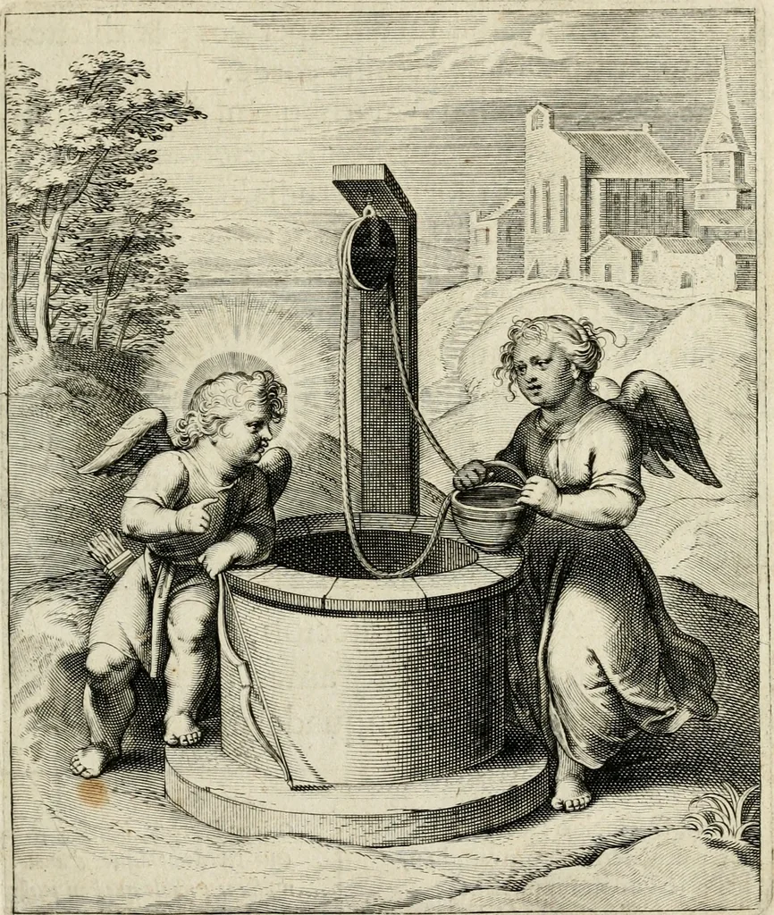 An illustration from Amoris diuini emblemata, 1615, leaf 88