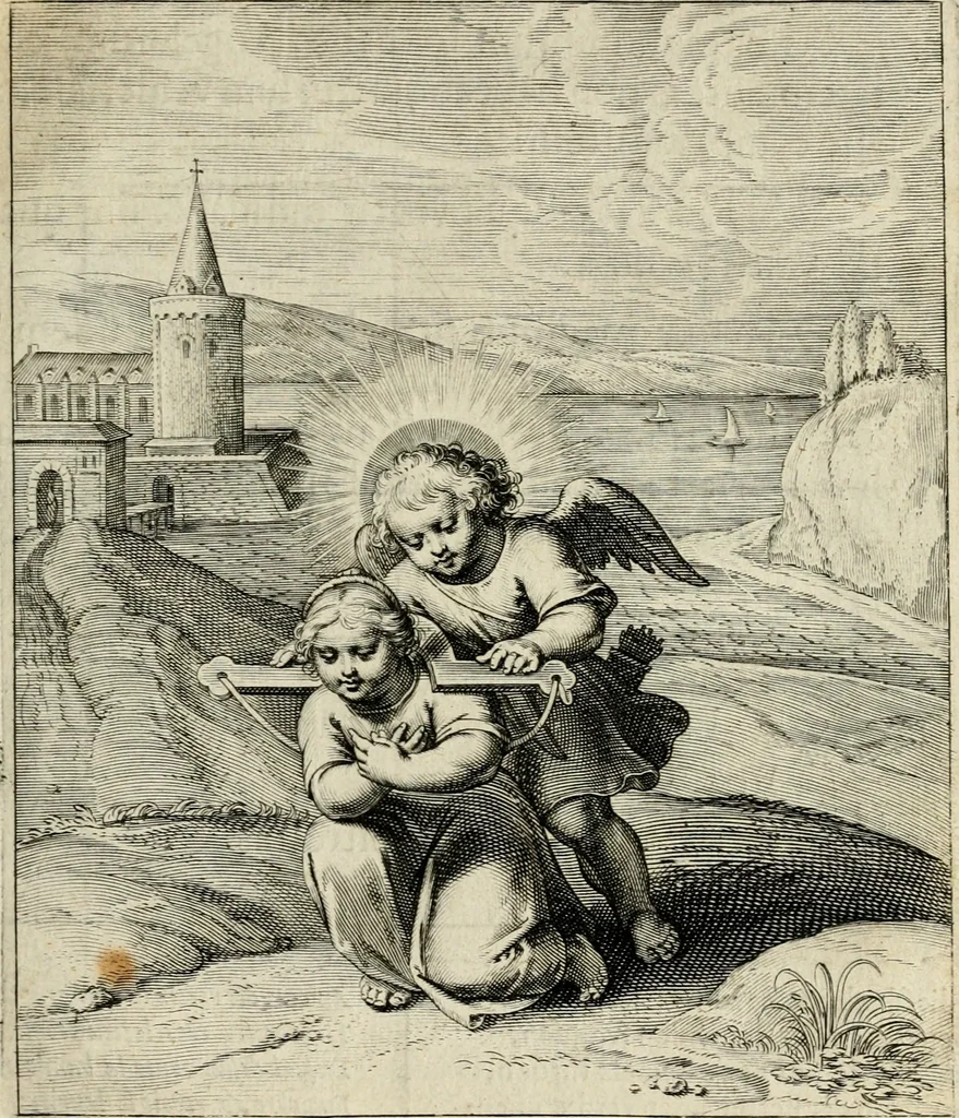 An illustration from Amoris diuini emblemata, 1615, leaf 90