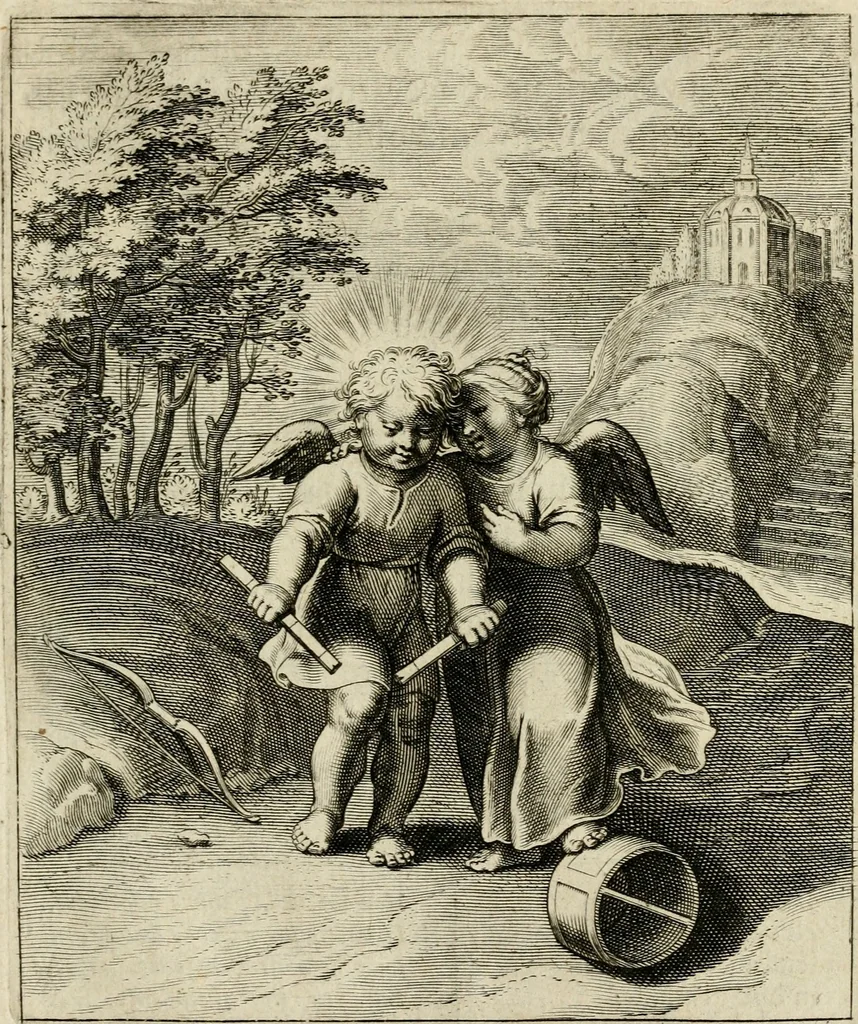 An illustration from Amoris diuini emblemata, 1615, leaf 98