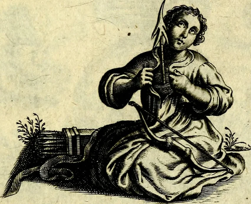 An illustration from Amoris diuini et humani effectus : varii Sacræ Scripturæ Sanctorumq; PP. sententijs : ac Gallicis versibus illustrati, 1626, leaf 100
