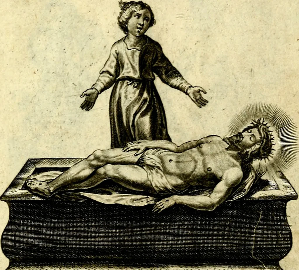 An illustration from Amoris diuini et humani effectus : varii Sacræ Scripturæ Sanctorumq; PP. sententijs : ac Gallicis versibus illustrati, 1626, leaf 108