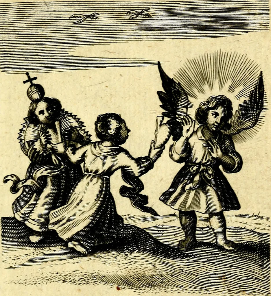 An illustration from Amoris diuini et humani effectus : varii Sacræ Scripturæ Sanctorumq; PP. sententijs : ac Gallicis versibus illustrati, 1626, leaf 110