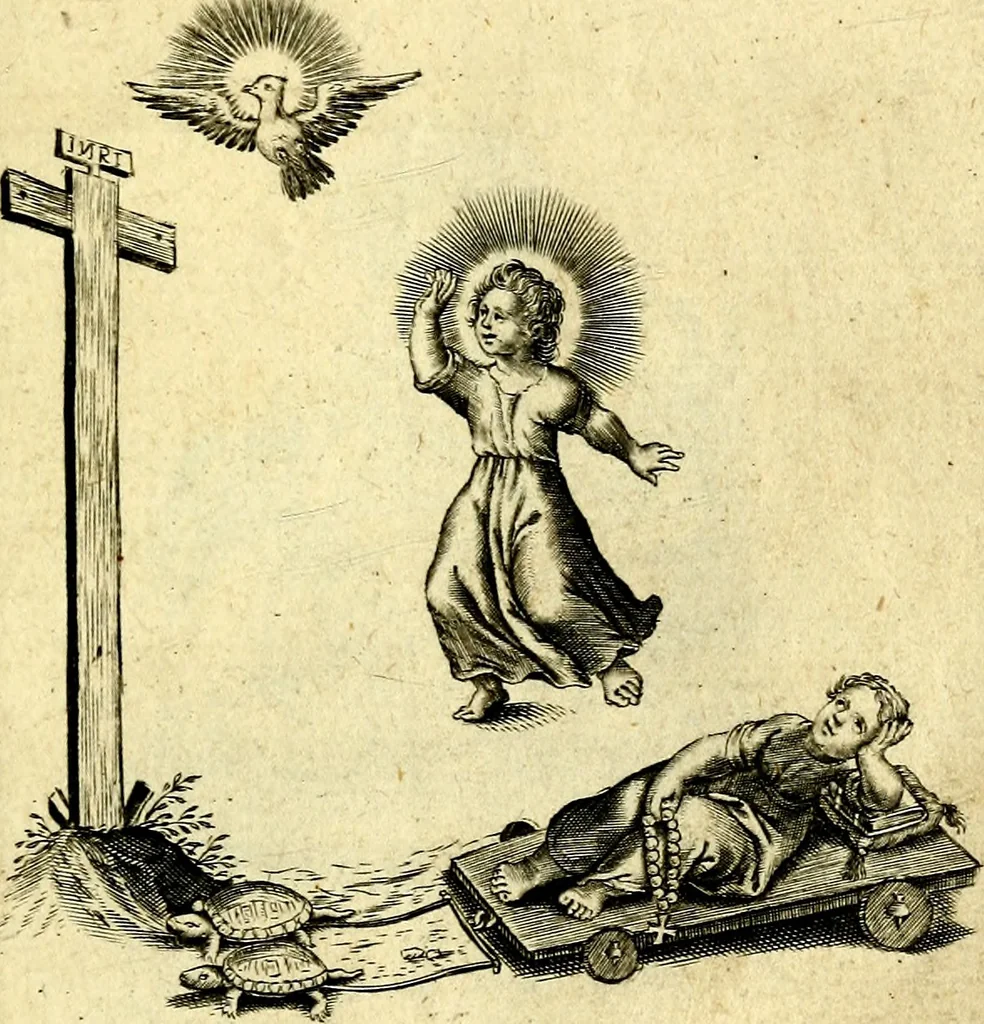 An illustration from Amoris diuini et humani effectus : varii Sacræ Scripturæ Sanctorumq; PP. sententijs : ac Gallicis versibus illustrati, 1626, leaf 16
