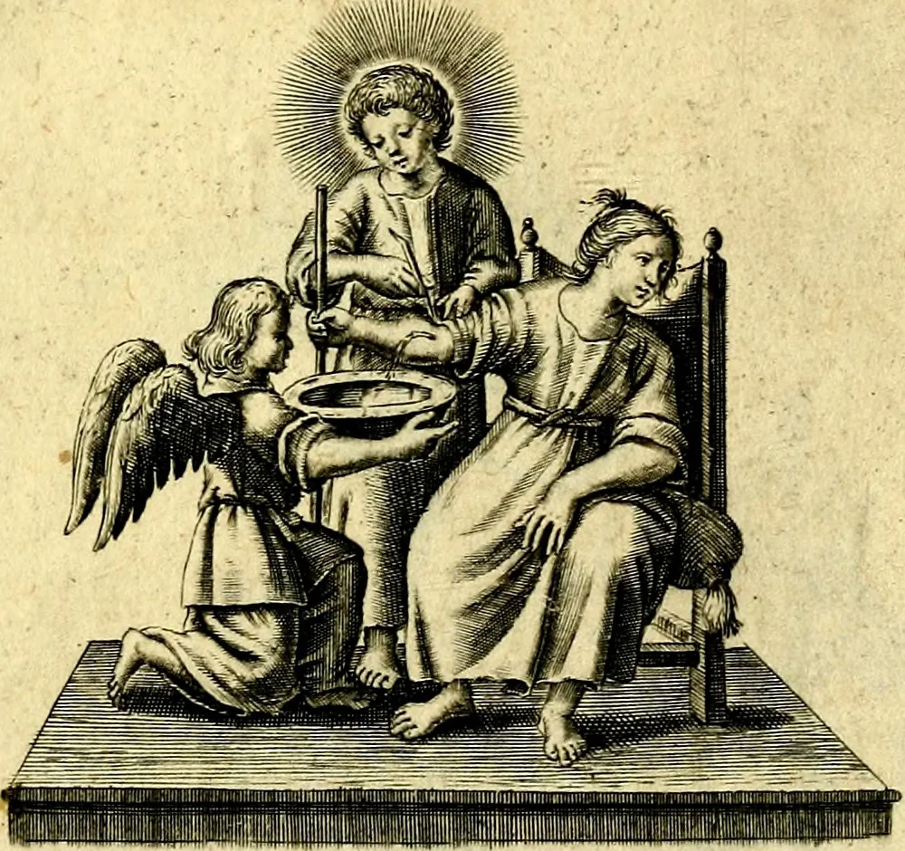 An illustration from Amoris diuini et humani effectus : varii Sacræ Scripturæ Sanctorumq; PP. sententijs : ac Gallicis versibus illustrati, 1626, leaf 18
