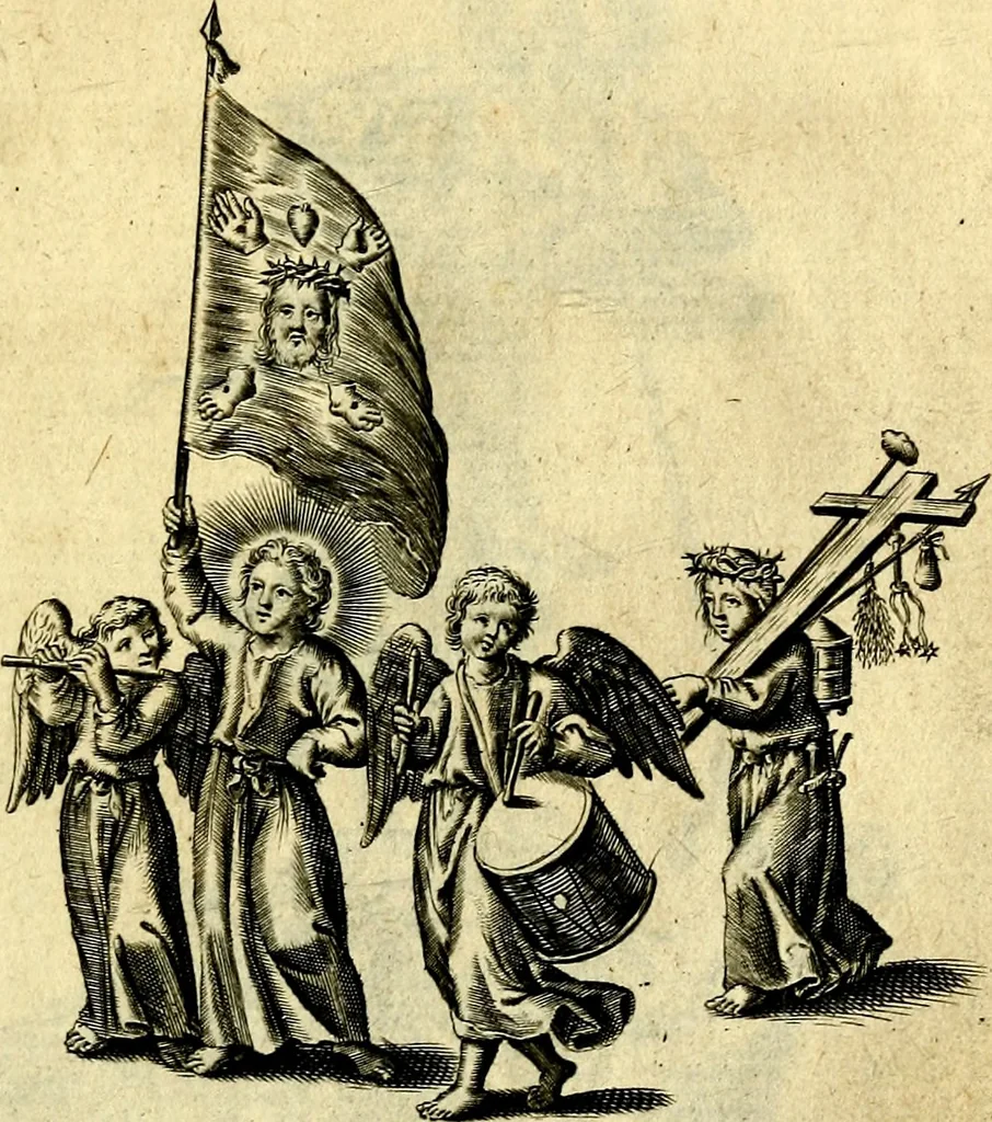 An illustration from Amoris diuini et humani effectus : varii Sacræ Scripturæ Sanctorumq; PP. sententijs : ac Gallicis versibus illustrati, 1626, leaf 38