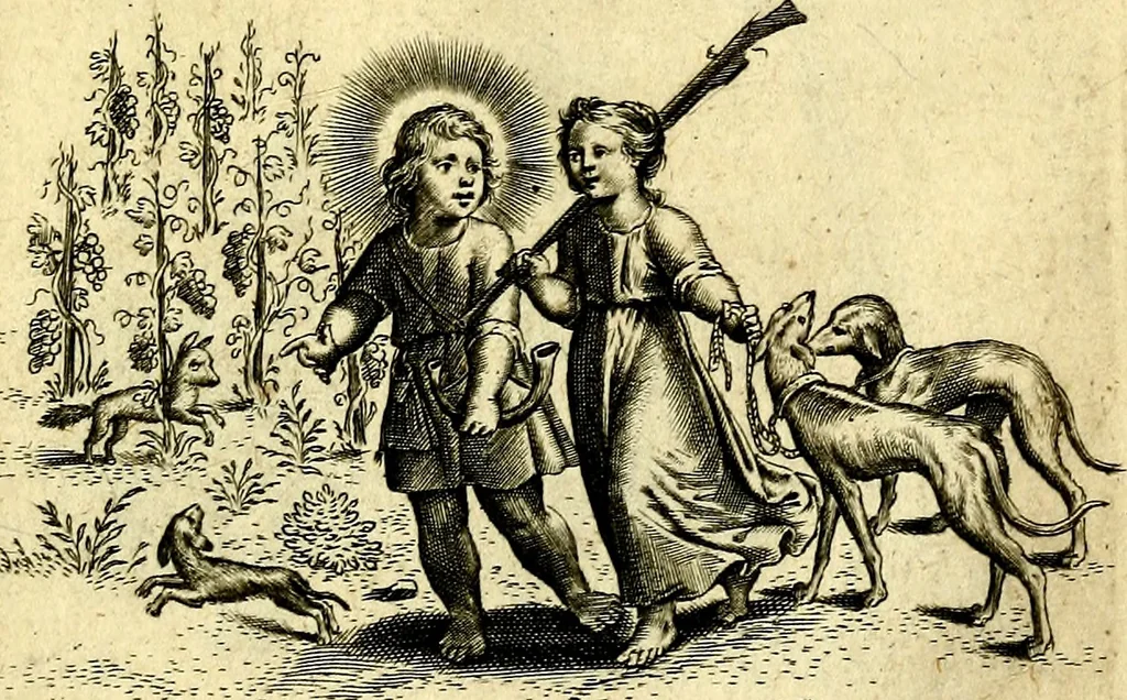 An illustration from Amoris diuini et humani effectus : varii Sacræ Scripturæ Sanctorumq; PP. sententijs : ac Gallicis versibus illustrati, 1626, leaf 42