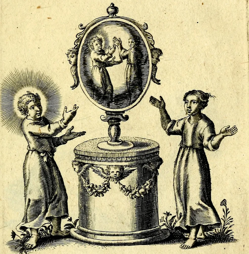 An illustration from Amoris diuini et humani effectus : varii Sacræ Scripturæ Sanctorumq; PP. sententijs : ac Gallicis versibus illustrati, 1626, leaf 62