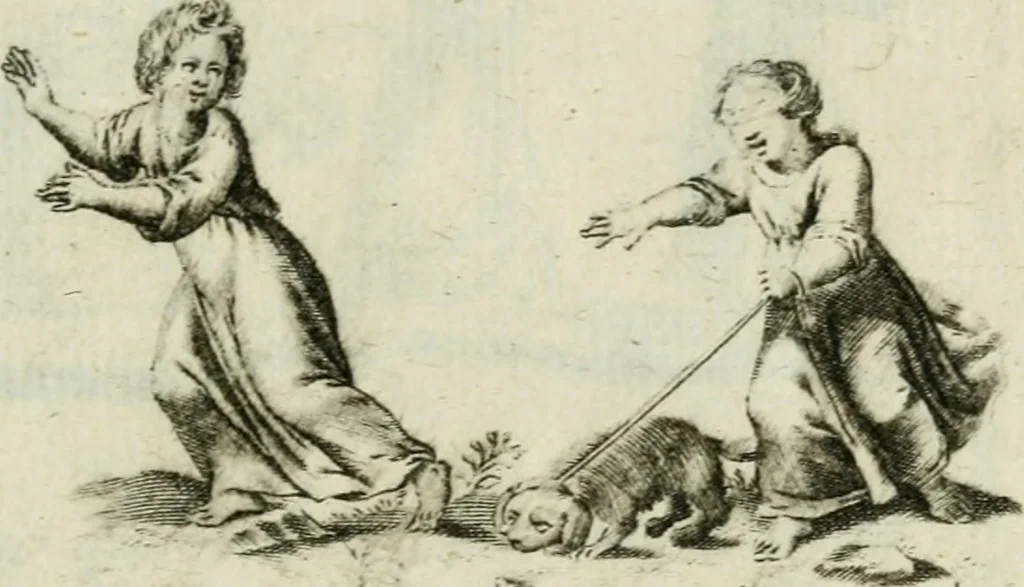 An illustration from Amoris diuini et humani antipathia : e variis Sacrae Scripturae locis depro[m]pta, emblematibus suis expressa et SS. PP. authoritatibus illustrata = Les effects diuers de l'amour diuin et humain : richement exprimés par petits emblemes tirés des SS. Ecritures et des SS. Peres, le tout mis en latin et francois, 1628, leaf 22