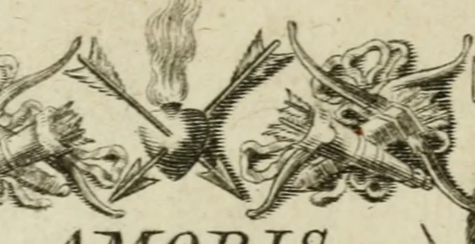 An illustration from Amoris diuini et humani antipathia : e variis Sacrae Scripturae locis depro[m]pta, emblematibus suis expressa et SS. PP. authoritatibus illustrata = Les effects diuers de l'amour diuin et humain : richement exprimés par petits emblemes tirés des SS. Ecritures et des SS. Peres, le tout mis en latin et francois, 1628, leaf 8