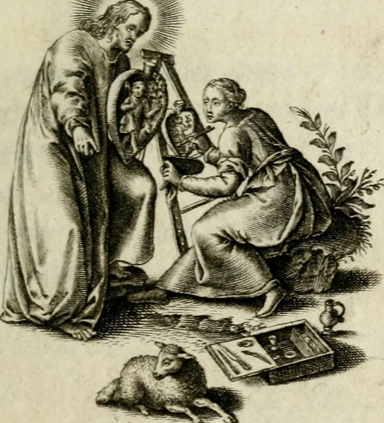 An illustration from Amoris diuini et humani effectus : varii Sacrae Scripturae Sanctorumq[ue] PP. sententijs : ac Gallicis versibus illustrati, 1626, leaf 122