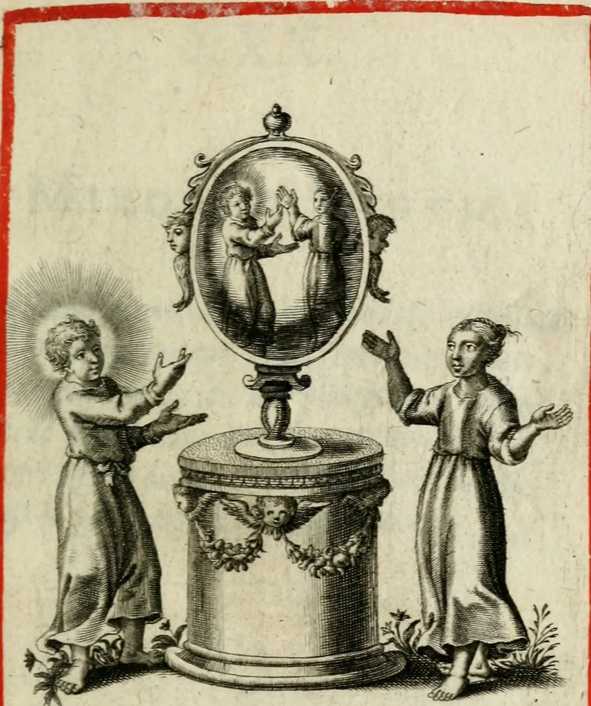 An illustration from Amoris diuini et humani effectus : varii Sacrae Scripturae Sanctorumq[ue] PP. sententijs : ac Gallicis versibus illustrati, 1626, leaf 126