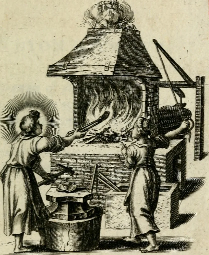 An illustration from Amoris diuini et humani effectus : varii Sacrae Scripturae Sanctorumq[ue] PP. sententijs : ac Gallicis versibus illustrati, 1626, leaf 154