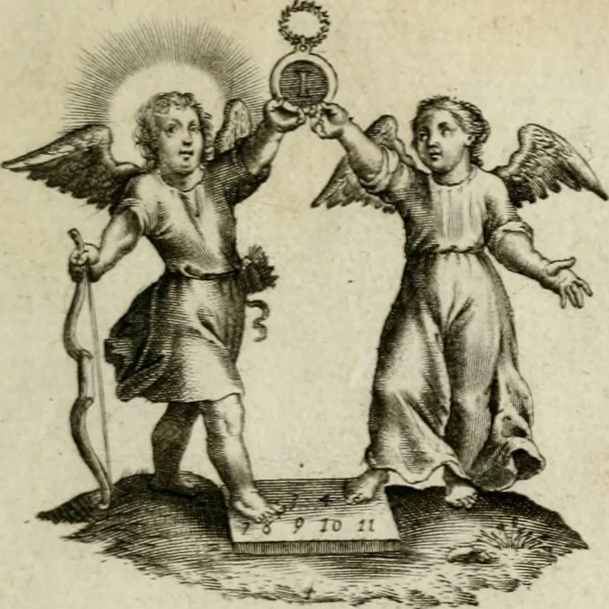 An illustration from Amoris diuini et humani effectus : varii Sacrae Scripturae Sanctorumq[ue] PP. sententijs : ac Gallicis versibus illustrati, 1626, leaf 180