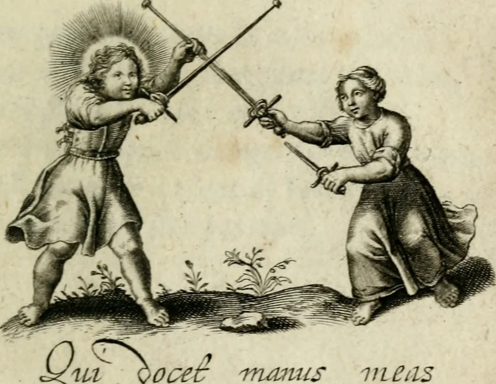 An illustration from Amoris diuini et humani effectus : varii Sacrae Scripturae Sanctorumq[ue] PP. sententijs : ac Gallicis versibus illustrati, 1626, leaf 62