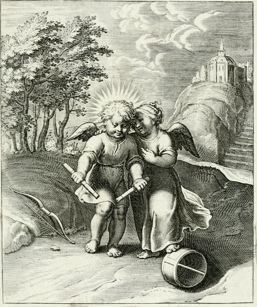 An illustration from Amoris divini emblemata, 1660, leaf 100