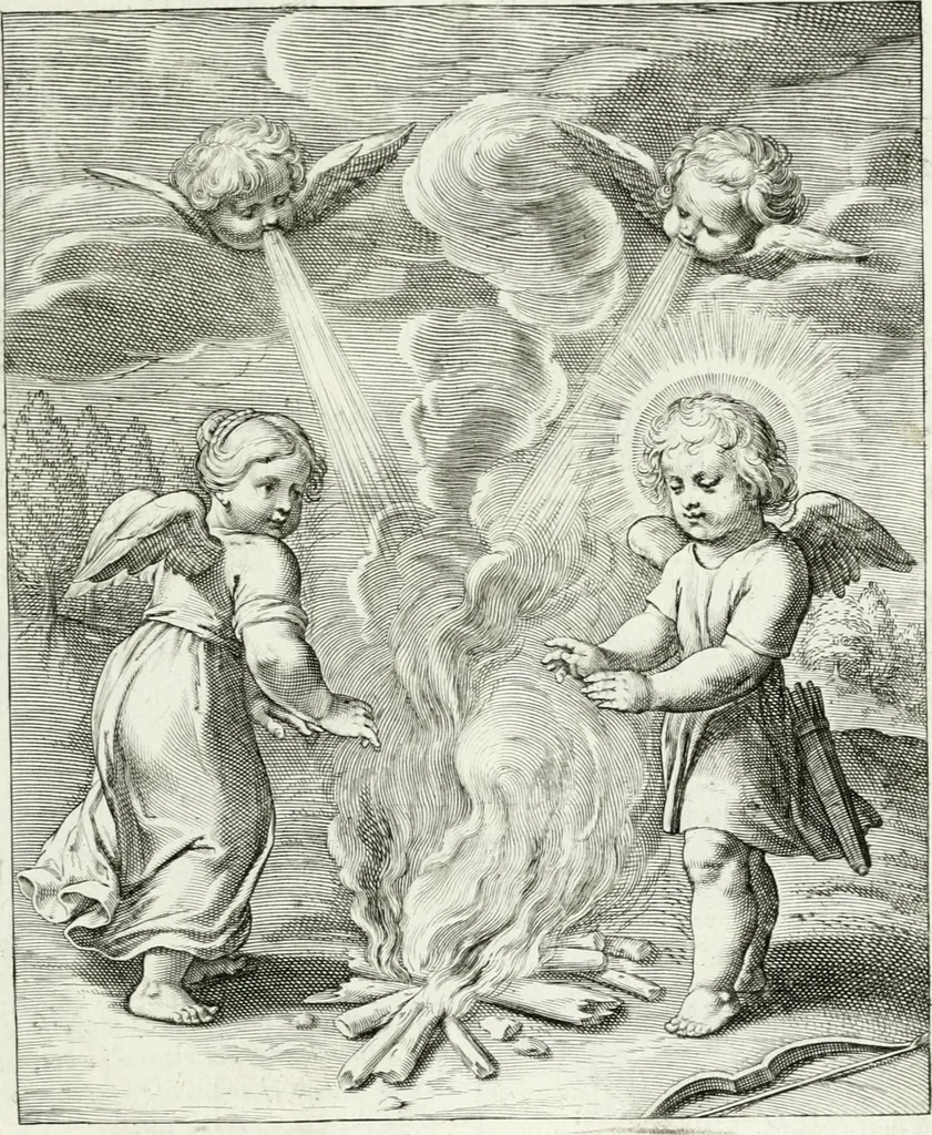 An illustration from Amoris divini emblemata, 1660, leaf 102