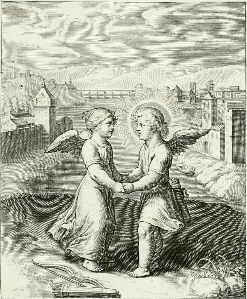An illustration from Amoris divini emblemata, 1660, leaf 106
