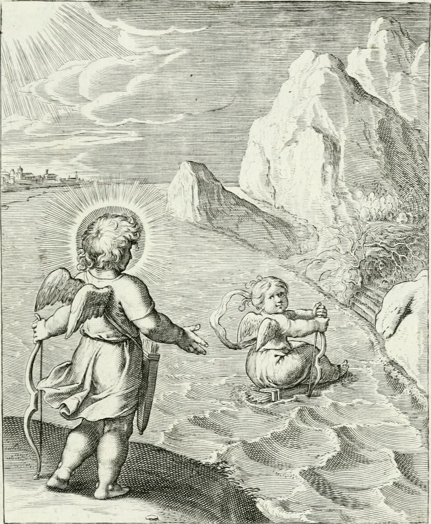 An illustration from Amoris divini emblemata, 1660, leaf 108