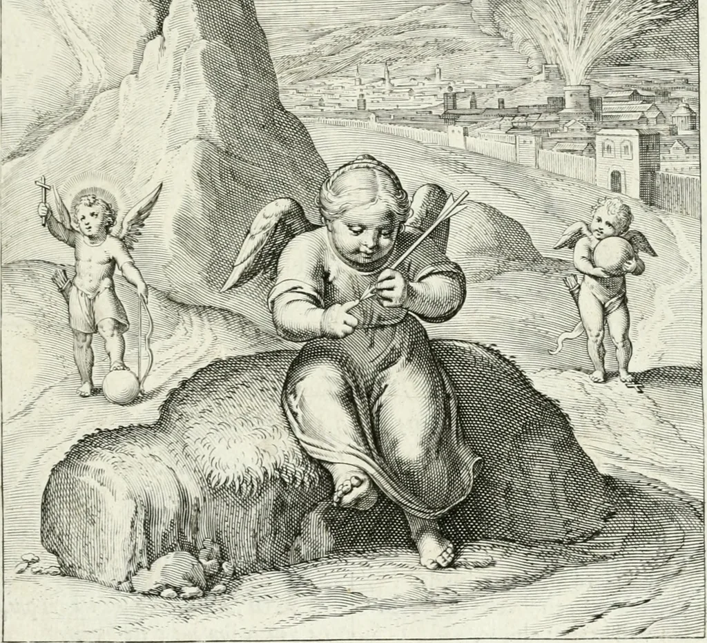 An illustration from Amoris divini emblemata, 1660, leaf 116