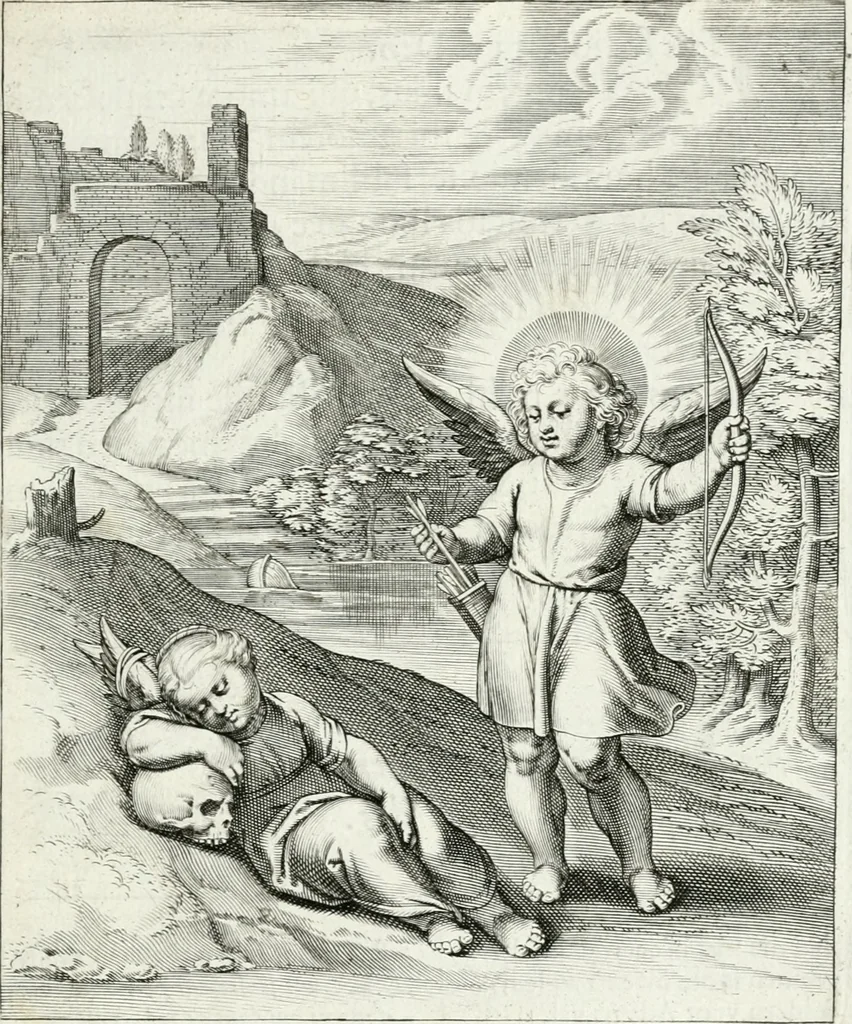 An illustration from Amoris divini emblemata, 1660, leaf 122