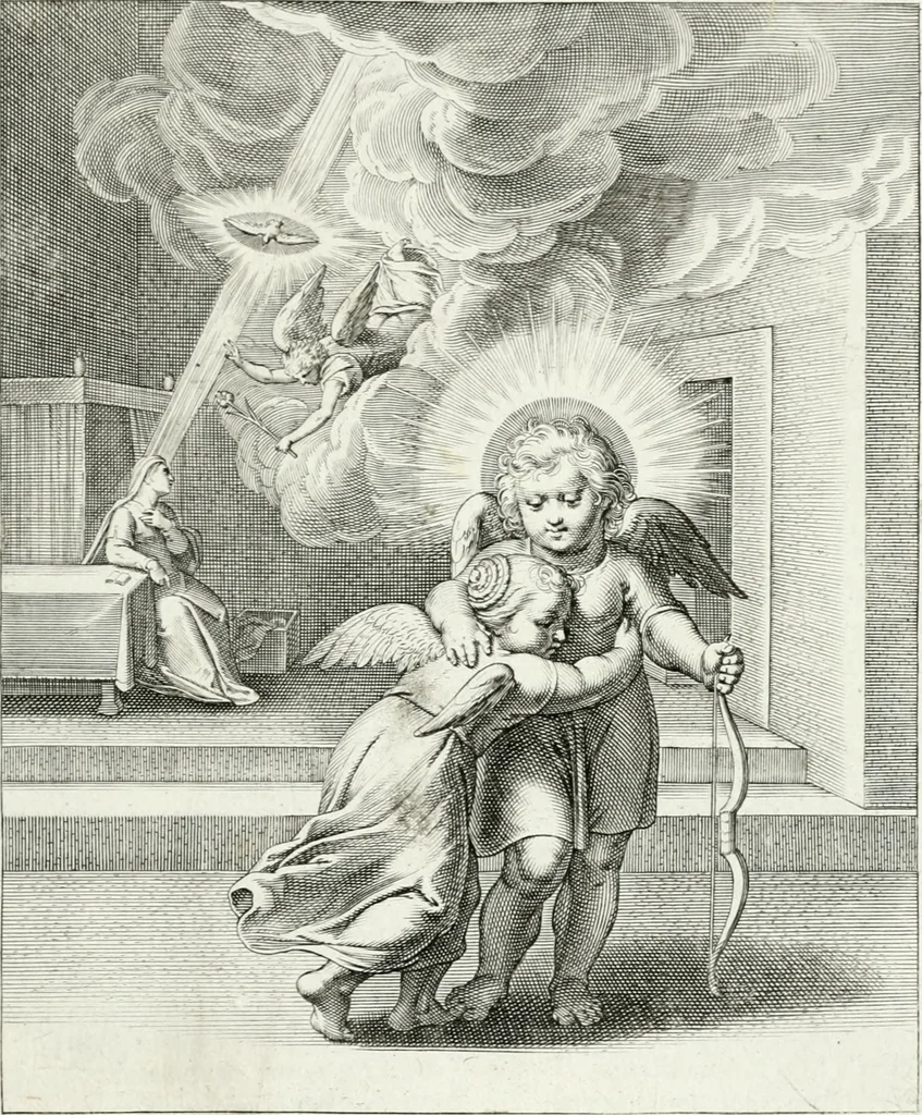 An illustration from Amoris divini emblemata, 1660, leaf 124
