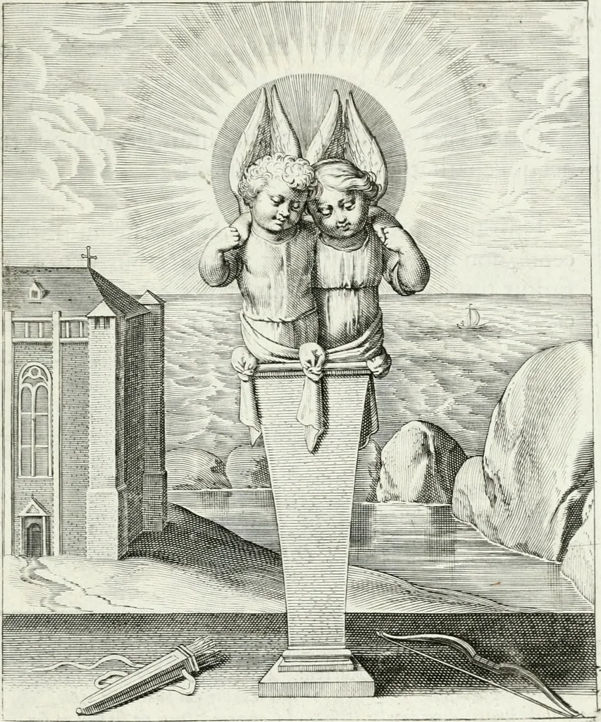 An illustration from Amoris divini emblemata, 1660, leaf 130