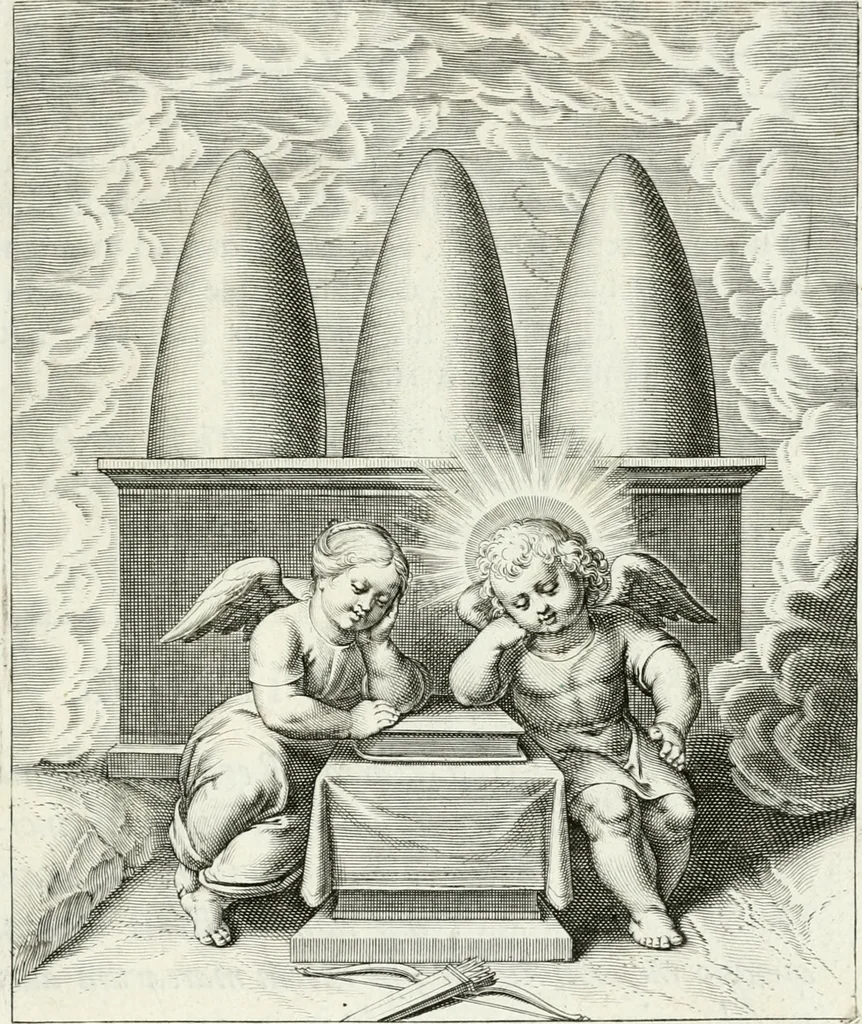 An illustration from Amoris divini emblemata, 1660, leaf 132