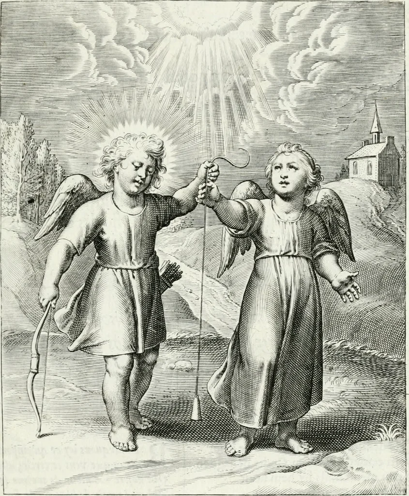 An illustration from Amoris divini emblemata, 1660, leaf 20