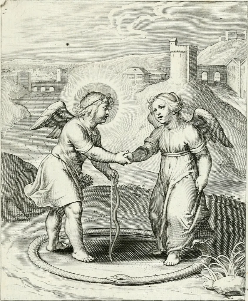 An illustration from Amoris divini emblemata, 1660, leaf 22
