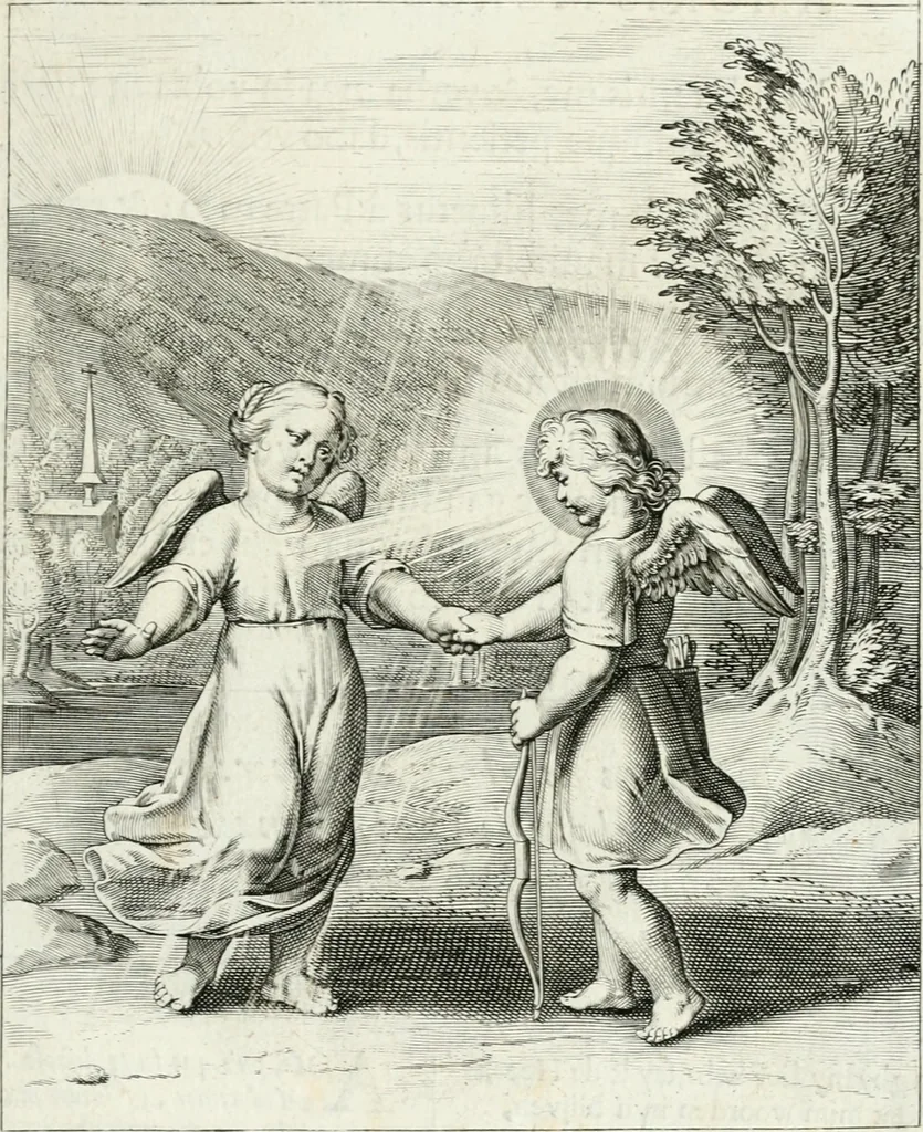 An illustration from Amoris divini emblemata, 1660, leaf 24