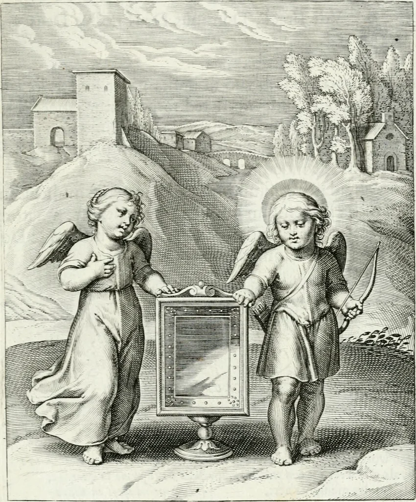 An illustration from Amoris divini emblemata, 1660, leaf 32