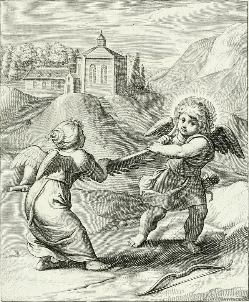 An illustration from Amoris divini emblemata, 1660, leaf 36