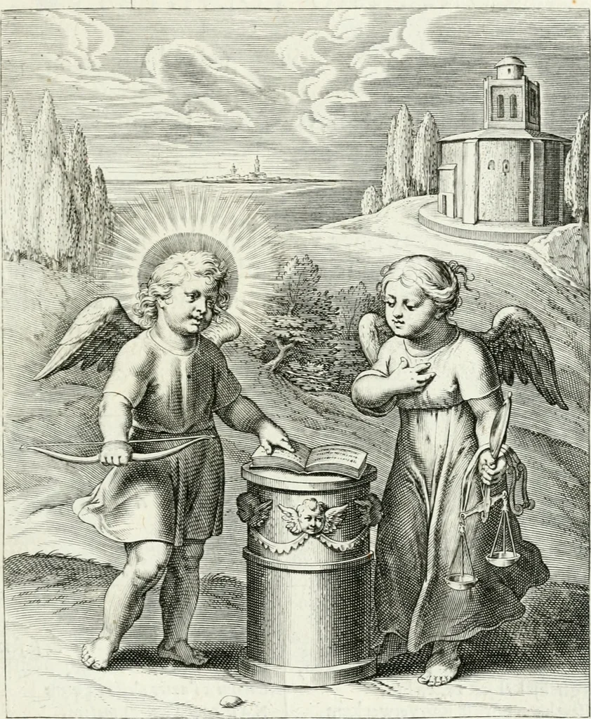 An illustration from Amoris divini emblemata, 1660, leaf 40