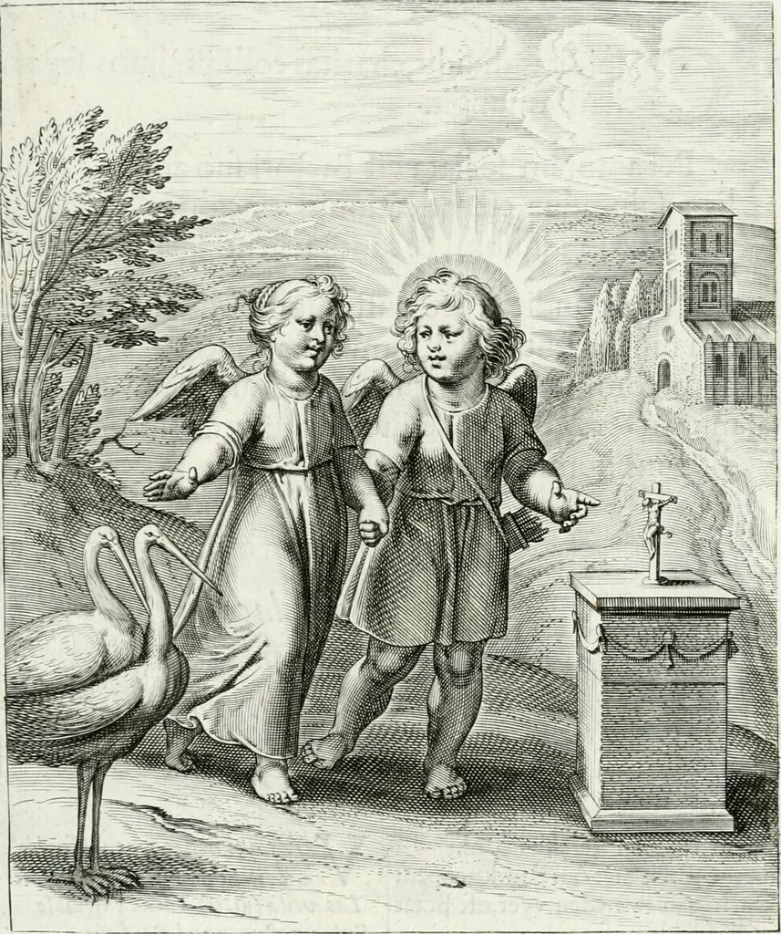 An illustration from Amoris divini emblemata, 1660, leaf 48