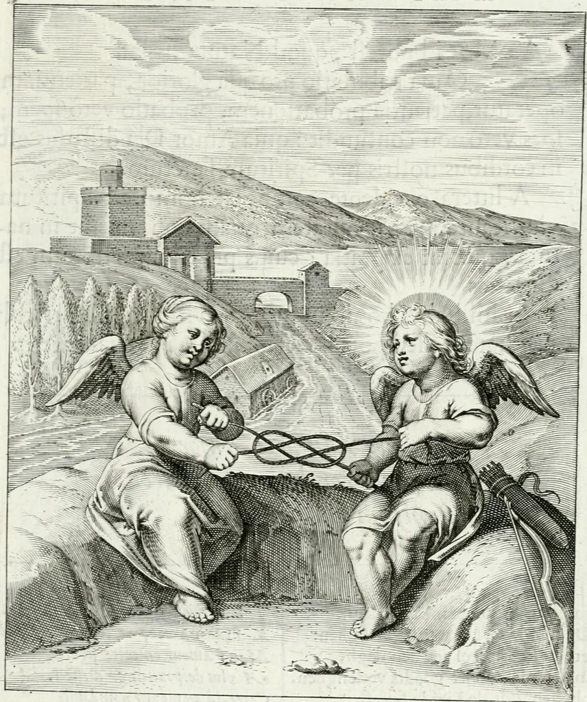 An illustration from Amoris divini emblemata, 1660, leaf 50
