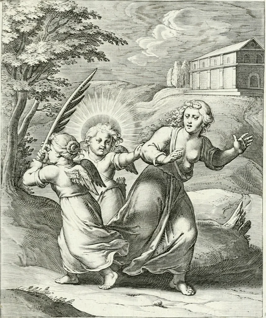 An illustration from Amoris divini emblemata, 1660, leaf 52