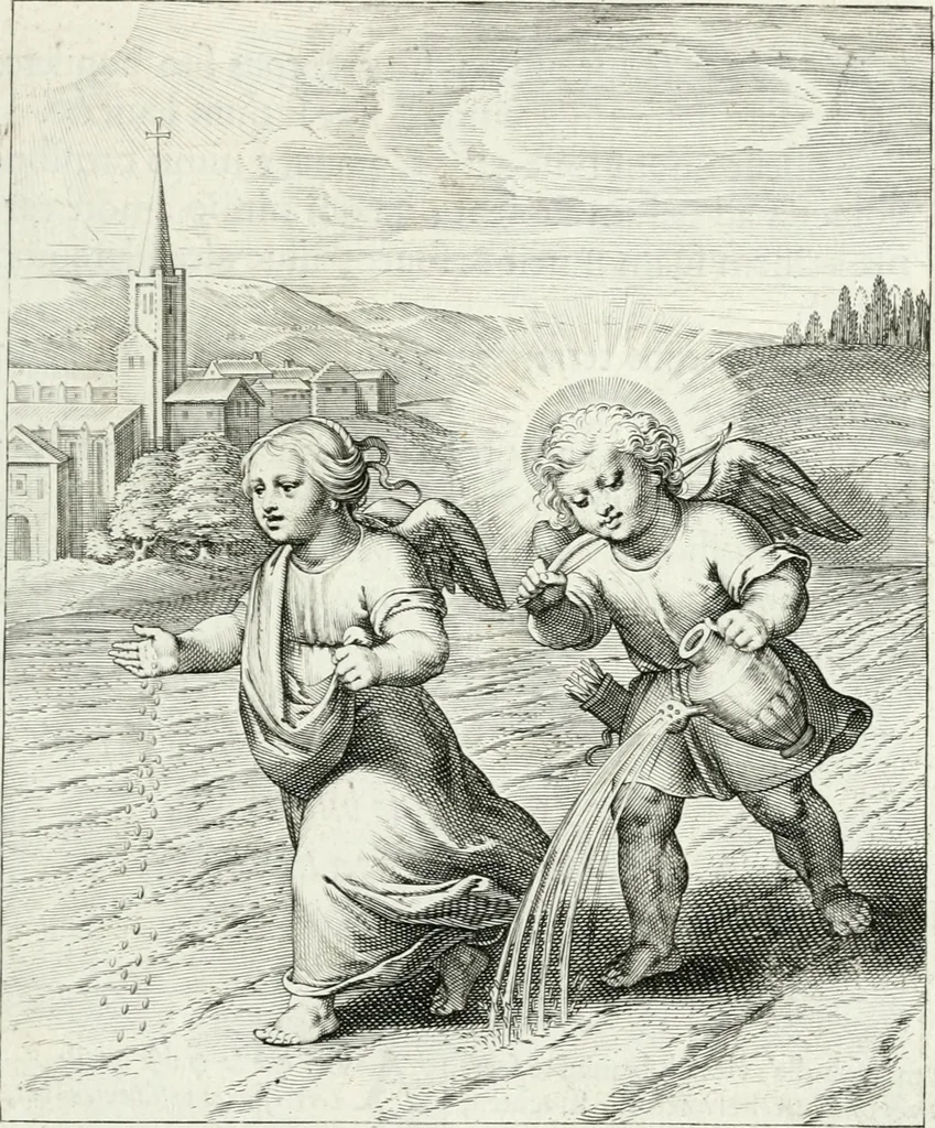 An illustration from Amoris divini emblemata, 1660, leaf 56