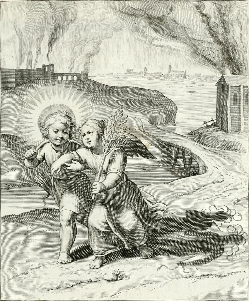 An illustration from Amoris divini emblemata, 1660, leaf 62