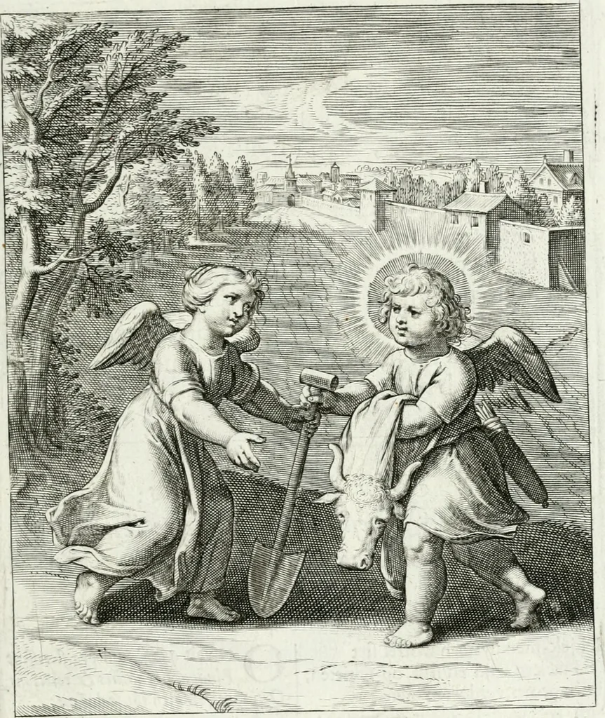 An illustration from Amoris divini emblemata, 1660, leaf 64