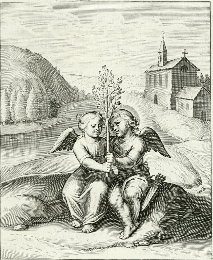 An illustration from Amoris divini emblemata, 1660, leaf 70