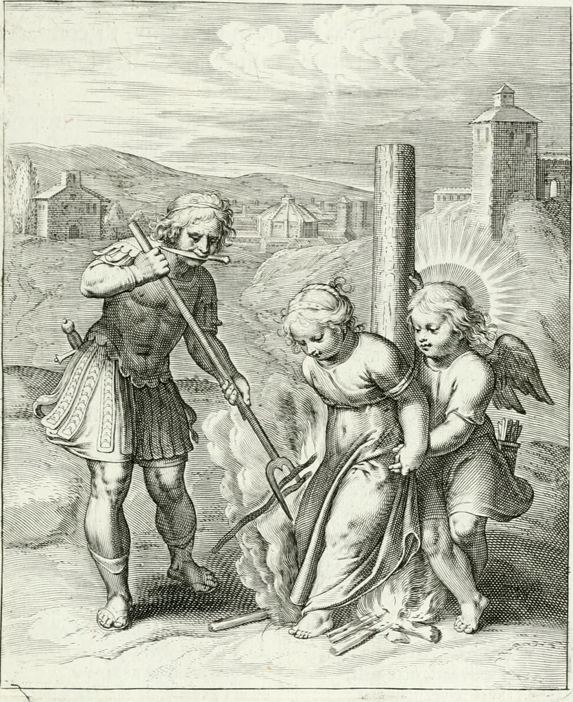 An illustration from Amoris divini emblemata, 1660, leaf 82